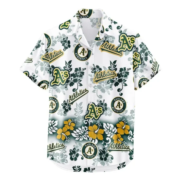 Athletics Hawaiian Shirt 2026 Limited Premium Crinkle Textured, Tropical Beach