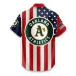 Athletics Hawaiian Shirt 250 Years of Freedom Anniversary 1776-2026 USA Flag Premium Crinkle Textured