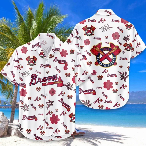 Atlanta Braves Hawaiian Shirt 2026 Premium Crinkle Textured, Tropical Beach Limited Edition