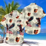 Baltimore Orioles Hawaiian Shirt 2026 Limited Premium Crinkle Textured x 250th Birthday Freedom Anniversary
