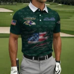 Baltimore Ravens Polo Shirt America’s 250th Anniversary 2026 Limited Personalize Name