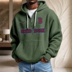 Boston Red Sox Waffle Knit Hoodie Quarter Zip New 2026 Personalize Name