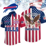 Buffalo Bills Hawaiian Shirt 2026 Premium Crinkle Textured x Liberty Eagle Patriotic Limited Edition