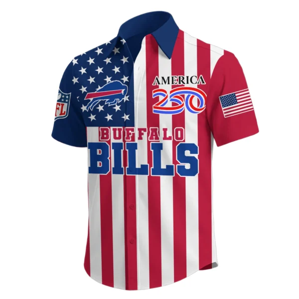 Buffalo Bills Hawaiian Shirt 2026 Premium Crinkle Textured x Liberty Eagle Patriotic Limited Edition