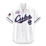 Chicago Cubs Hawaiian Shirt 2026 Limited Edition America’s 250th Anniversary USA Flag Premium Crinkle Textured