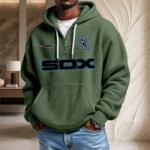 Chicago White Sox Waffle Knit Hoodie Quarter Zip New 2026 Personalize Name