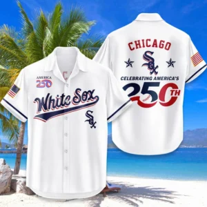 Chicago White Sox Hawaiian Shirt 2026 Limited Edition America’s 250th Anniversary USA Flag Premium Crinkle Textured