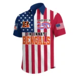 Cincinnati Bengals Hawaiian Shirt 2026 Premium Crinkle Textured x Liberty Eagle Patriotic Limited Edition