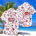 Cincinnati Reds Hawaiian Shirt 2026 Premium Crinkle Textured, Tropical Beach Limited Edition