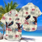 Cincinnati Reds Hawaiian Shirt 2026 Limited Premium Crinkle Textured x 250th Birthday Freedom Anniversary