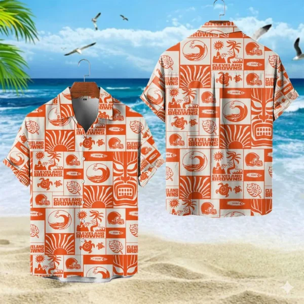Cleveland Browns Hawaiian Shirt Premium Crinkle Textured, Unisex New 2026 Limited