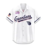 Cleveland Guardians Hawaiian Shirt 2026 Limited Edition America’s 250th Anniversary USA Flag Premium Crinkle Textured