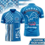 Detroit Lions Polo Shirt x America’s 250th Anniversary 2026 Limited Customize Name