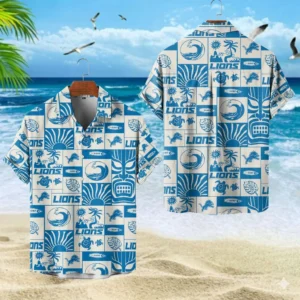Detroit Lions Hawaiian Shirt Premium Crinkle Textured, Unisex New 2026 Limited