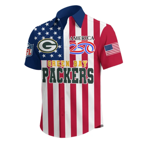 Green Bay Packers Hawaiian Shirt 2026 Premium Crinkle Textured x Liberty Eagle Patriotic Limited Edition