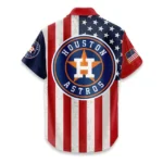 Houston Astros Hawaiian Shirt 250 Years of Freedom Anniversary 1776-2026 USA Flag Premium Crinkle Textured