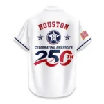 Houston Astros Hawaiian Shirt 2026 Limited Edition America’s 250th Anniversary USA Flag Premium Crinkle Textured