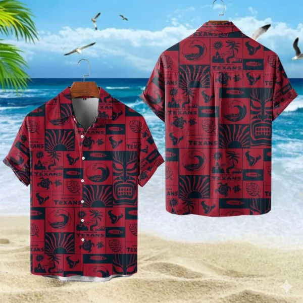 Houston Texans Hawaiian Shirt Premium Crinkle Textured, Unisex New 2026 Limited