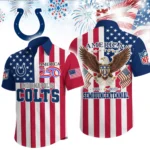 Indianapolis Colts Hawaiian Shirt 2026 Premium Crinkle Textured x Liberty Eagle Patriotic Limited Edition