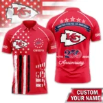 Kansas City Chiefs Polo Shirt x America’s 250th Anniversary 2026 Limited Customize Name