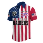 Las Vegas Raiders Hawaiian Shirt 2026 Premium Crinkle Textured x Liberty Eagle Patriotic Limited Edition