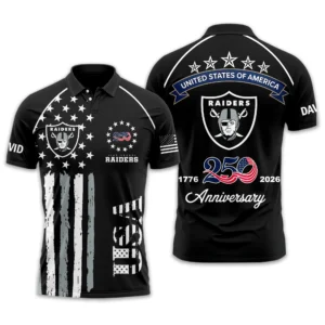 Las Vegas Raiders Polo Shirt x America’s 250th Anniversary 2026 Limited Customize Name