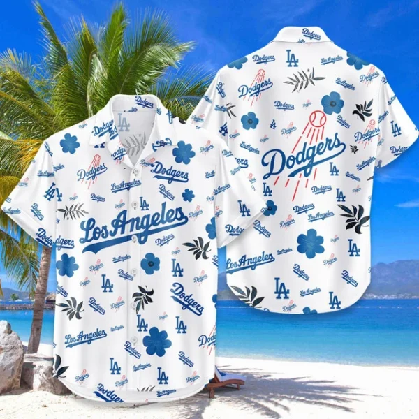 Los Angeles Dodgers Hawaiian Shirt 2026 Premium Crinkle Textured, Tropical Beach Limited Edition