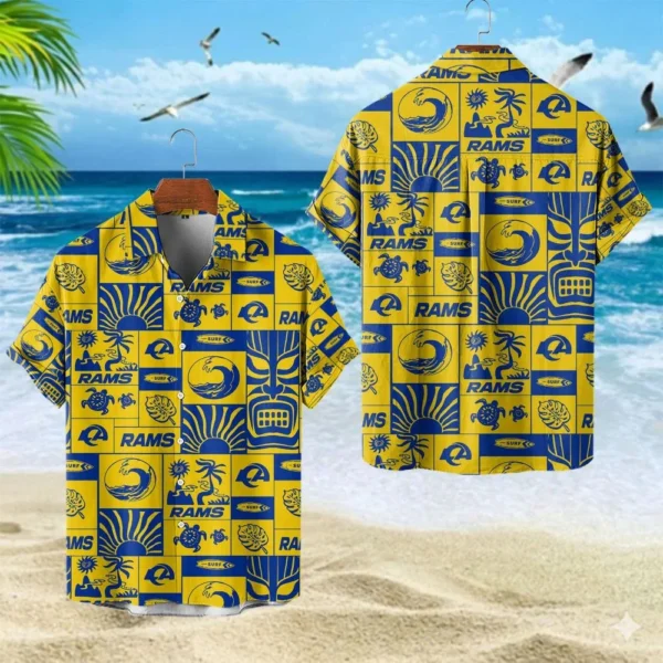 Los Angeles Rams Hawaiian Shirt Premium Crinkle Textured, Unisex New 2026 Limited