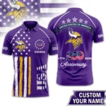Minnesota Vikings Polo Shirt x America’s 250th Anniversary 2026 Limited Customize Name