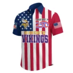 Minnesota Vikings Hawaiian Shirt 2026 Premium Crinkle Textured x Liberty Eagle Patriotic Limited Edition