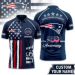 New England Patriots Polo Shirt x America’s 250th Anniversary 2026 Limited Customize Name