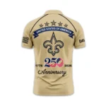 New Orleans Saints Polo Shirt x America’s 250th Anniversary 2026 Limited Customize Name