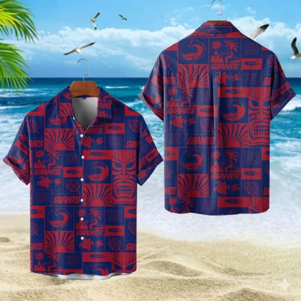 New York Giants Hawaiian Shirt Premium Crinkle Textured, Unisex New 2026 Limited