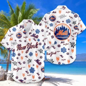 New York Mets Hawaiian Shirt 2026 Premium Crinkle Textured, Tropical Beach Limited Edition