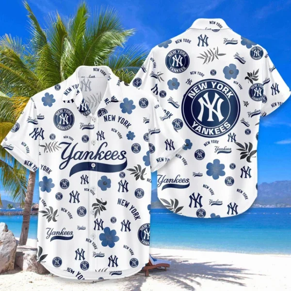 New York Yankees Hawaiian Shirt 2026 Premium Crinkle Textured, Tropical Beach Limited Edition
