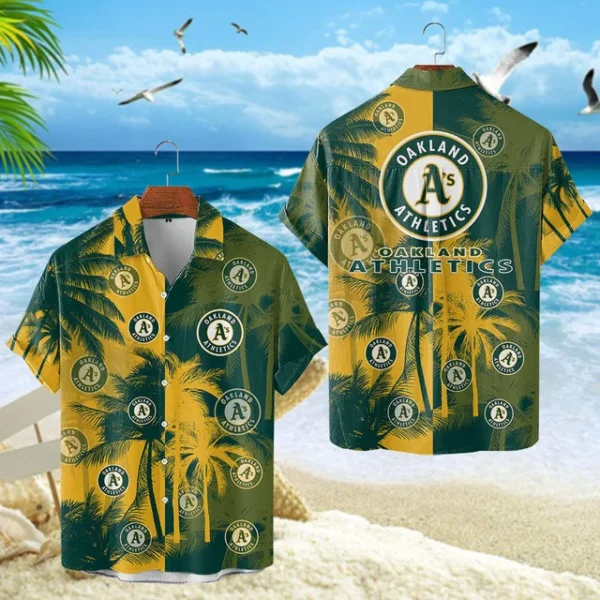 Athletics Hawaiian Shirt Premium Crinkle Textured 2026 Limited Edition