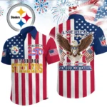 Pittsburgh Steelers Hawaiian Shirt 2026 Premium Crinkle Textured x Liberty Eagle Patriotic Limited Edition
