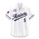 Seattle Mariners Hawaiian Shirt 2026 Limited Edition America’s 250th Anniversary USA Flag Premium Crinkle Textured