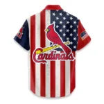 St. Louis Cardinals Hawaiian Shirt 250 Years of Freedom Anniversary 1776-2026 USA Flag Premium Crinkle Textured