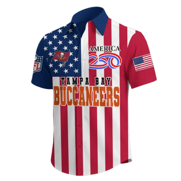Tampa Bay Buccaneers Hawaiian Shirt 2026 Premium Crinkle Textured x Liberty Eagle Patriotic Limited Edition