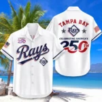 Tampa Bay Rays Hawaiian Shirt 2026 Limited Edition America’s 250th Anniversary USA Flag Premium Crinkle Textured