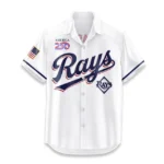 Tampa Bay Rays Hawaiian Shirt 2026 Limited Edition America’s 250th Anniversary USA Flag Premium Crinkle Textured