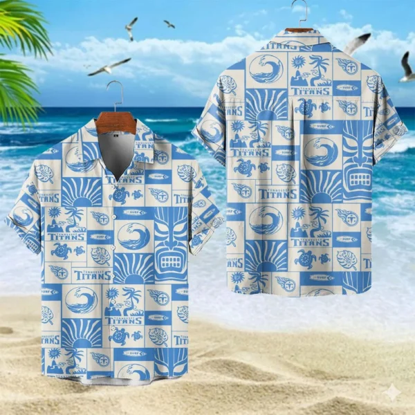 Tennessee Titans Hawaiian Shirt Premium Crinkle Textured, Unisex New 2026 Limited