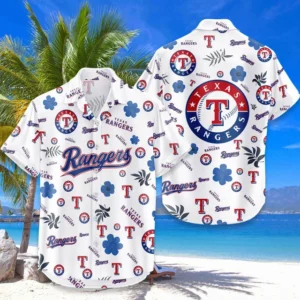 Texas Rangers Hawaiian Shirt 2026 Premium Crinkle Textured, Tropical Beach Limited Edition