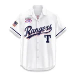 Texas Rangers Hawaiian Shirt 2026 Limited Edition America’s 250th Anniversary USA Flag Premium Crinkle Textured