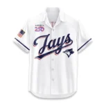 Toronto Blue Jays Hawaiian Shirt 2026 Limited Edition America’s 250th Anniversary USA Flag Premium Crinkle Textured