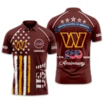 Washington Commanders Polo Shirt x America’s 250th Anniversary 2026 Limited Customize Name