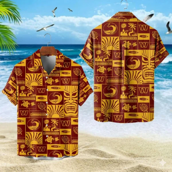 Washington Commanders Hawaiian Shirt Premium Crinkle Textured, Unisex New 2026 Limited