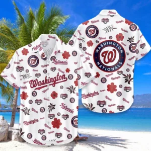 Washington Nationals Hawaiian Shirt 2026 Premium Crinkle Textured, Tropical Beach Limited Edition