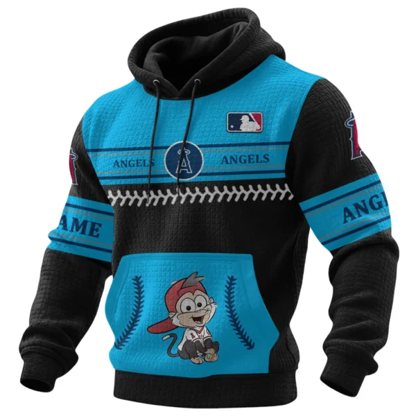 Los Angeles Angels Waffle Pullover Hoodie 2026 Limited Personalize Name